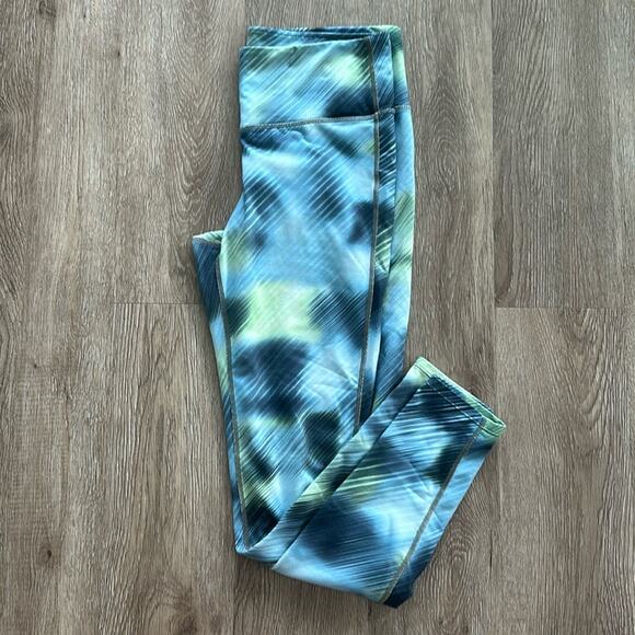 Athleta Green Alpine High Rise Chaturanga Tight Leggings Size Medium - Picture 1 of 6
